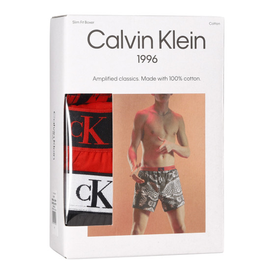 3PACK pánské trenky Calvin Klein vícebarevné (NB3412A-DRM)
