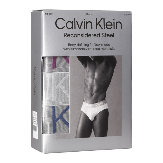 3PACK pánské slipy Calvin Klein vícebarevné (NB3129A-C7Y)