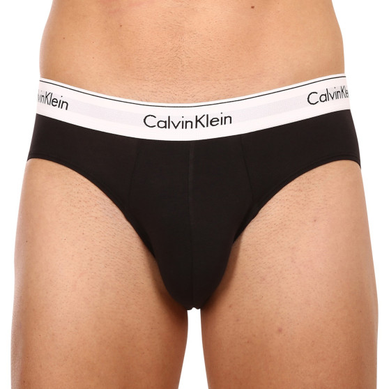 3PACK pánské slipy Calvin Klein černé (NB2379A-001)