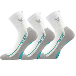 3PACK ponožky VoXX bílé (Barefootan-white)