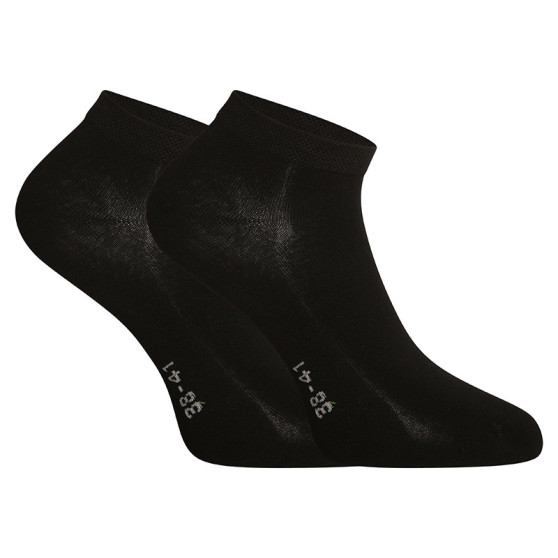 5PACK ponožky Gino bambusové černé (82005)