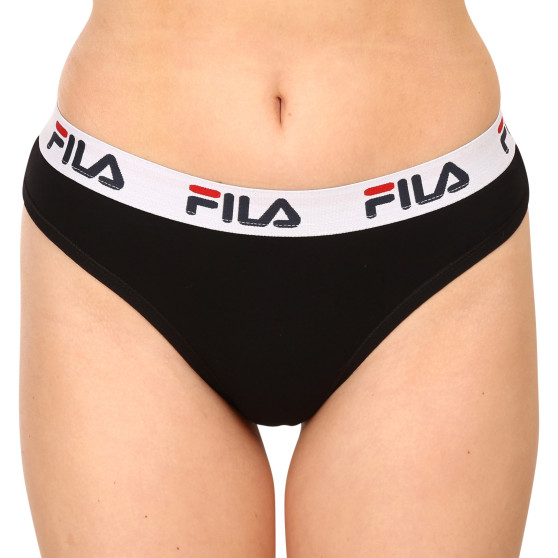 3PACK dámské kalhotky brazilky Fila černé (FU6067/3-200)