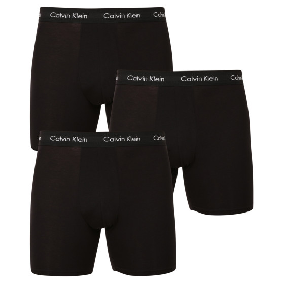 3PACK pánské boxerky Calvin Klein černé (NB1770A-XWB)