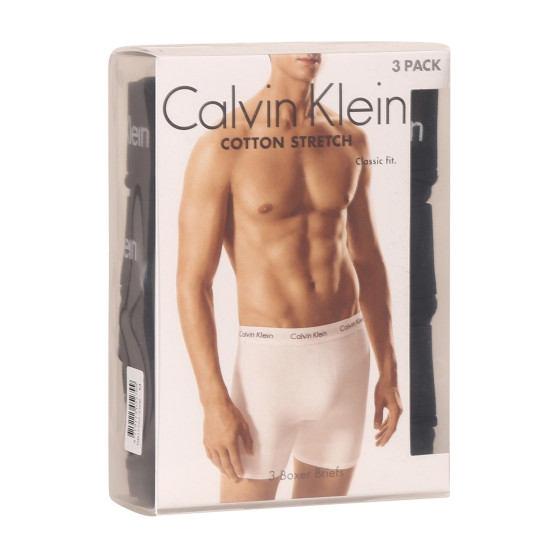 3PACK pánské boxerky Calvin Klein černé (NB1770A-XWB)