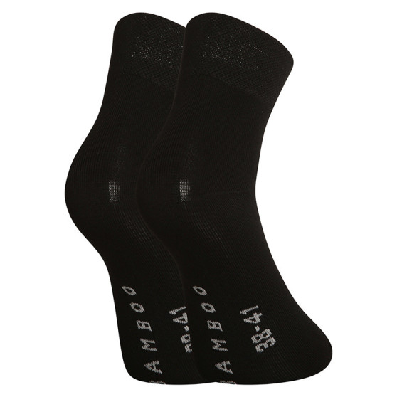 3PACK ponožky Gino bambusové černé (82004)