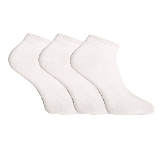 3PACK ponožky Gino bambusové bílé (82005)