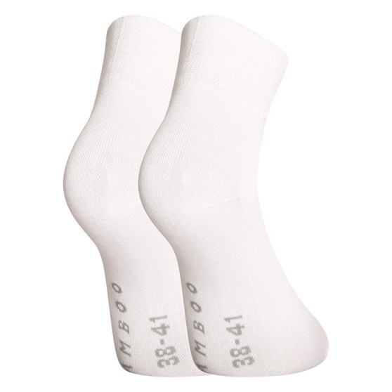 3PACK ponožky Gino bambusové bílé (82004)