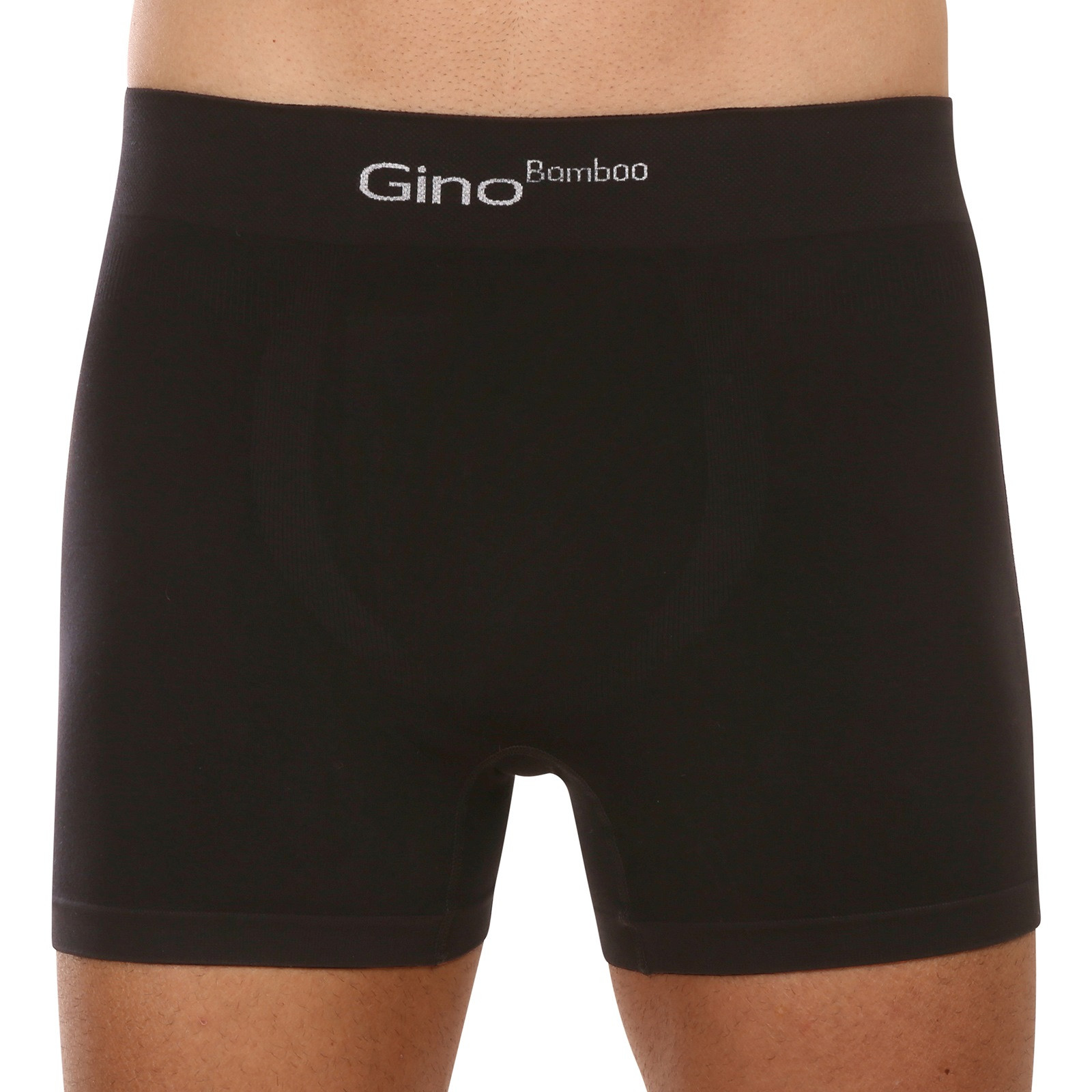 E-shop Pánské boxerky Gino bezešvé bambusové černé