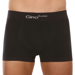 Pánské boxerky Gino bambusové bezešvé černé (53004)
