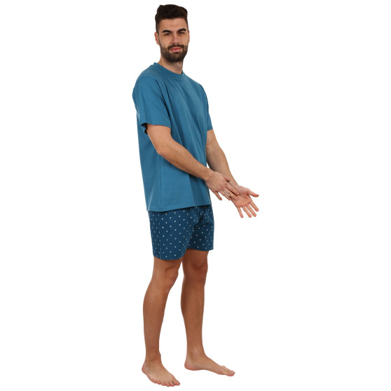 Pánské pyžamo Gino modré (79130-DZMMGA)