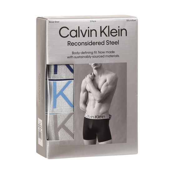 3PACK pánské boxerky Calvin Klein vícebarevné (NB3075A-C7T)