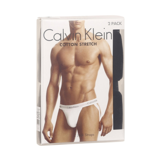 2PACK pánské jocksy Calvin Klein černé (NB1354A-CFW)