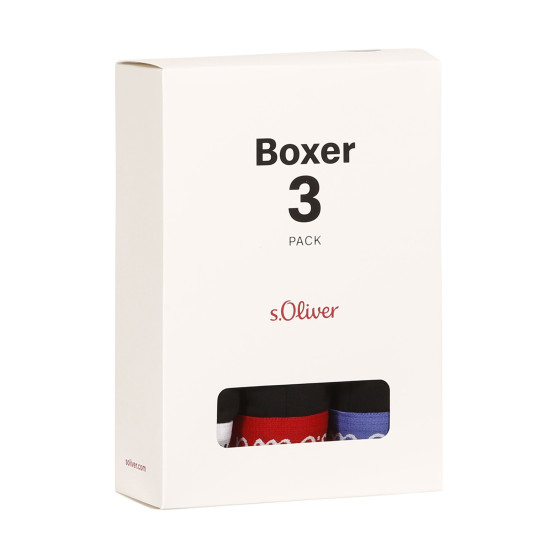 3PACK pánské boxerky S.Oliver černé (JH-34B-45972549)