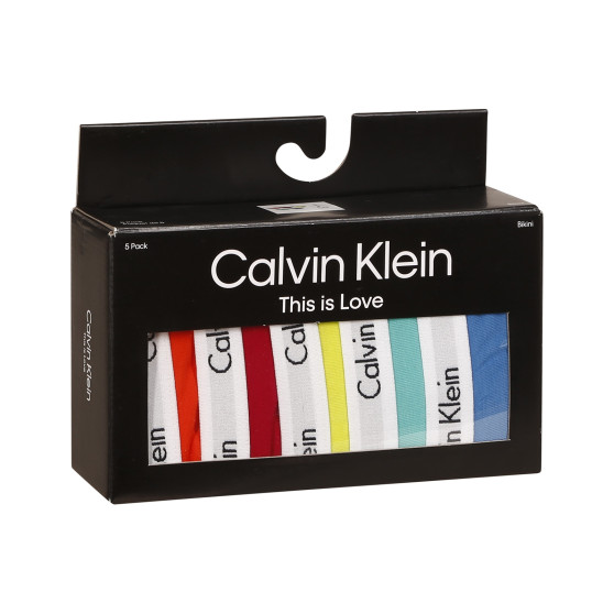 5PACK dámské kalhotky Calvin Klein vícebarevné (QD3586E-BNG)