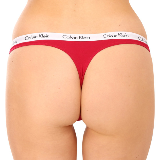 5PACK dámská tanga Calvin Klein vícebarevná (QD3585E-BNG)