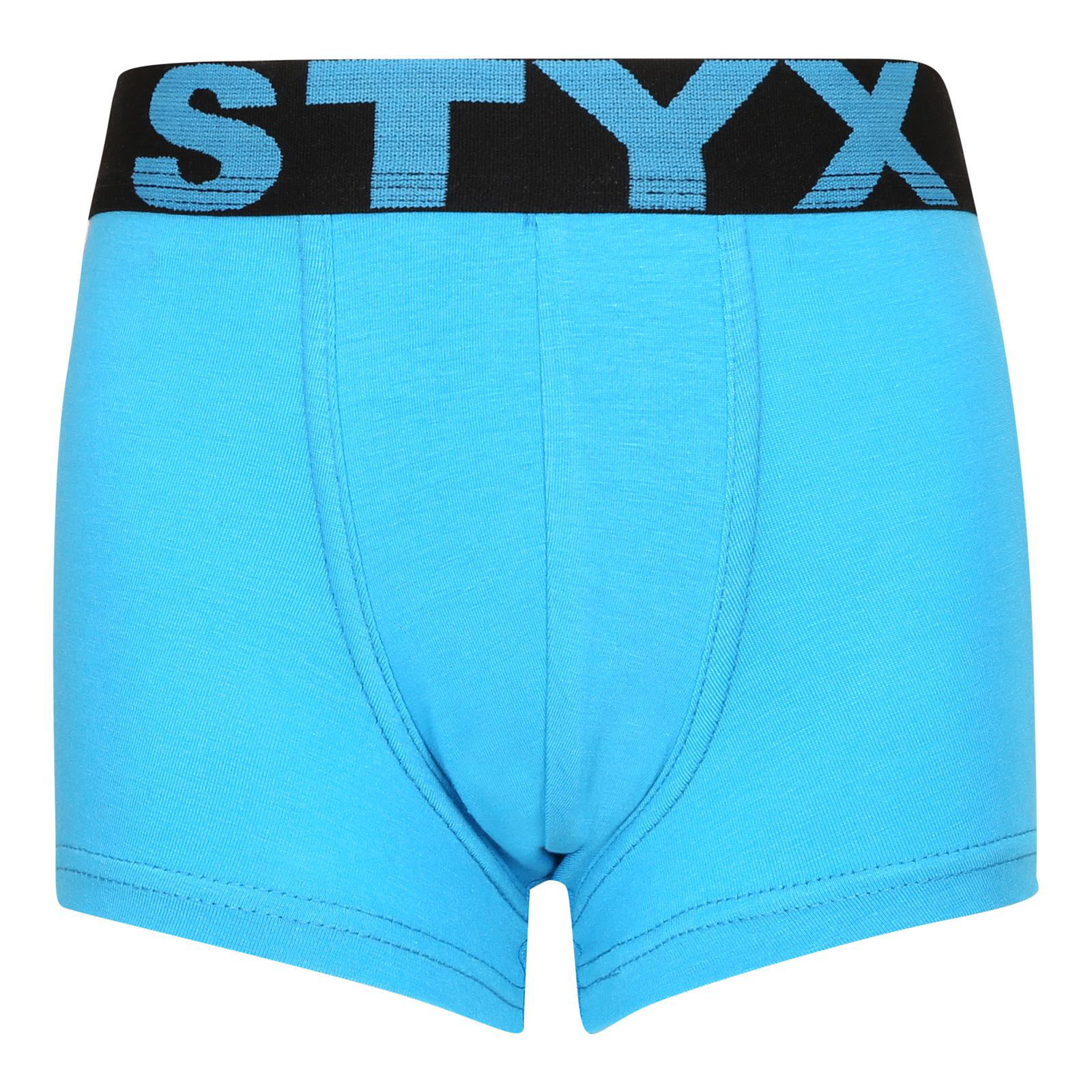 E-shop Dětské boxerky Styx sportovní guma světle modré