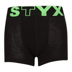 Dětské boxerky Styx sportovní guma černé (GJ962)