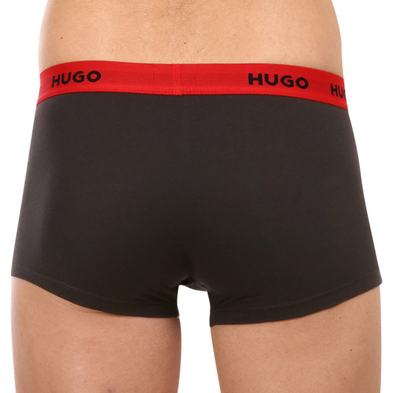 3PACK pánské boxerky Hugo Boss černé (50469786 002)