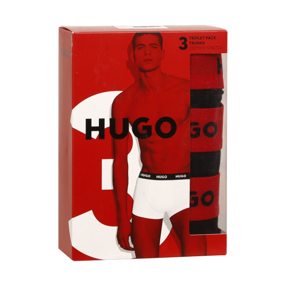 3PACK pánské boxerky Hugo Boss černé (50469786 002)