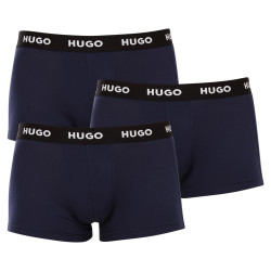 3PACK pánské boxerky Hugo Boss tmavě modré (50469786 410)