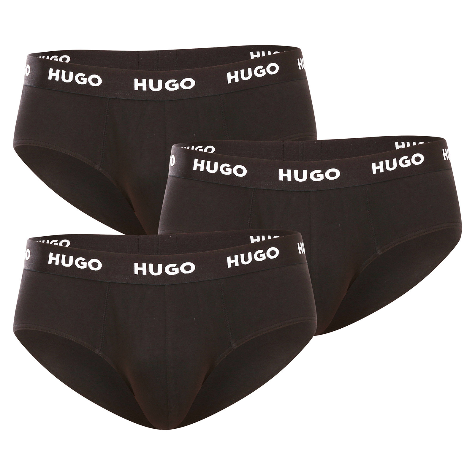 E-shop 3PACK pánské slipy HUGO černé