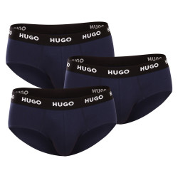 3PACK pánské slipy Hugo Boss tmavě modré (50469763 410)