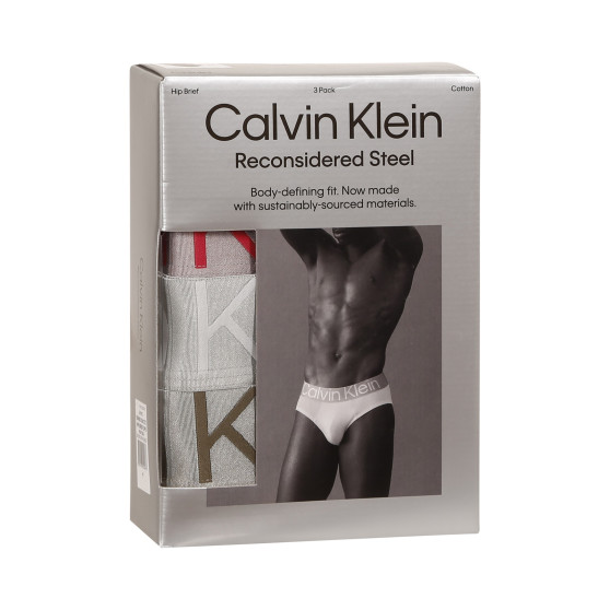 3PACK pánské slipy Calvin Klein vícebarevné (NB3129A-C7Z)