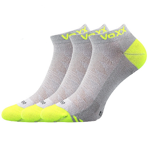 E-shop 3PACK ponožky VoXX bambusové světle šedé