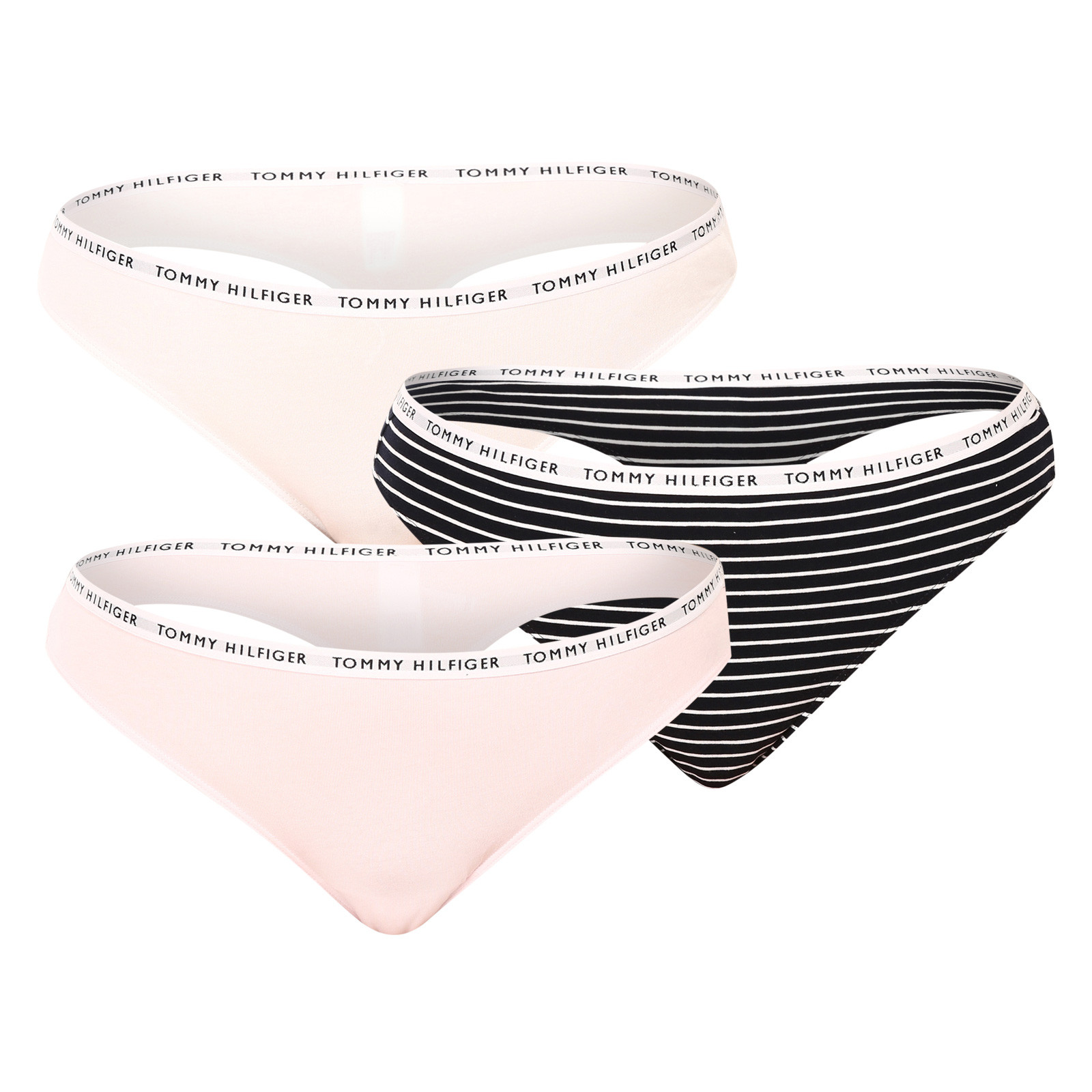 E-shop 3PACK dámská tanga Tommy Hilfiger nadrozměr vícebarevné