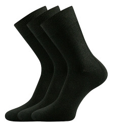 3PACK ponožky Lonka bambusové černé (Badon-a)