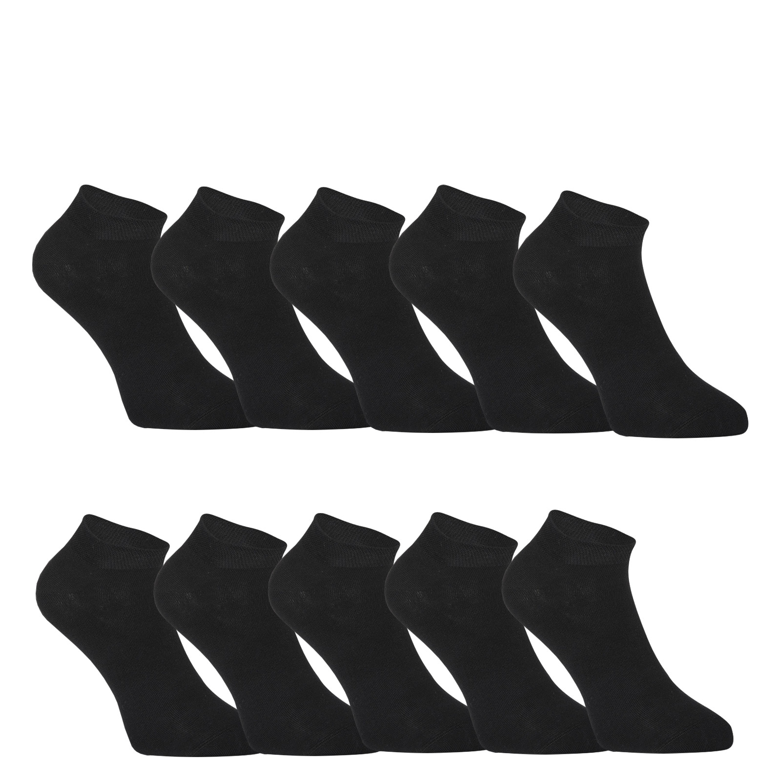 E-shop 10PACK ponožky Styx nízké bambusové černé