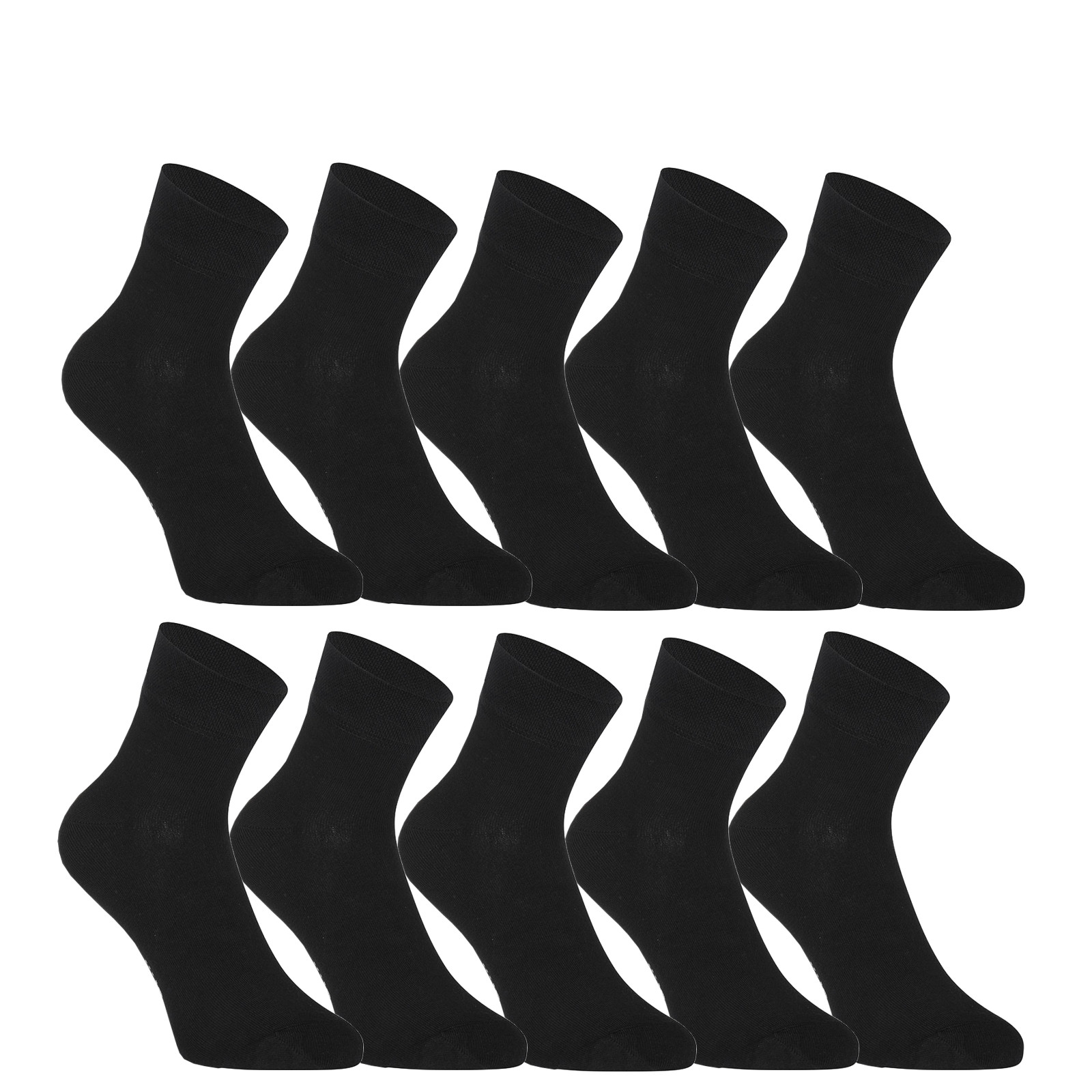 E-shop 10PACK ponožky Styx kotníkové bambusové černé