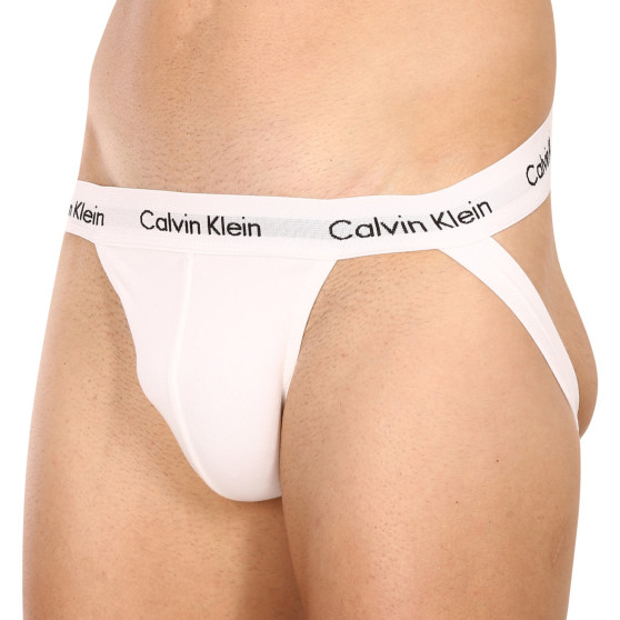 3PACK pánské jocksy Calvin Klein bílé (NB2623A-100)