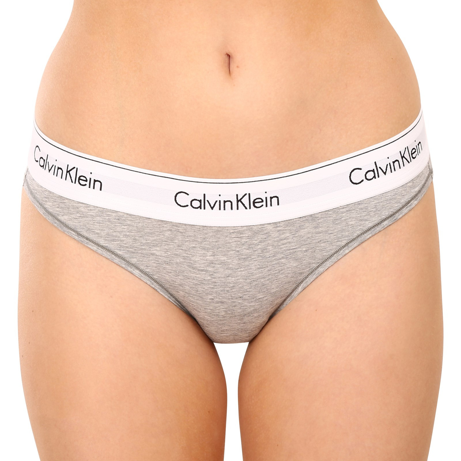 E-shop Dámské kalhotky Calvin Klein šedé