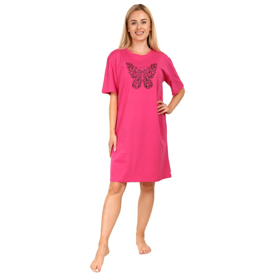 Dámská noční košile Molvy růžová (AK-3486)
