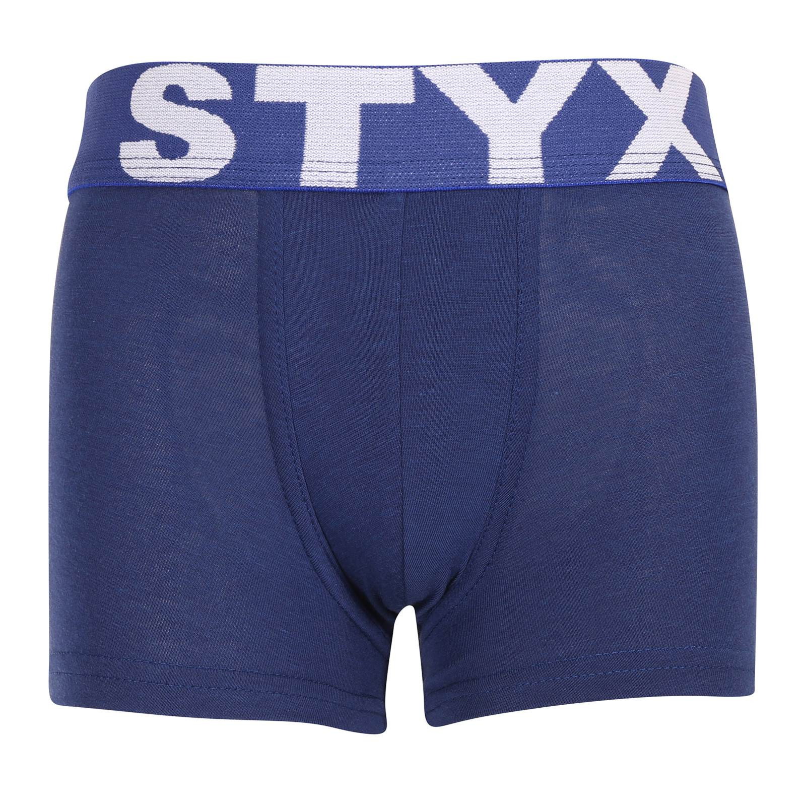 E-shop Dětské boxerky Styx sportovní guma tmavě modré