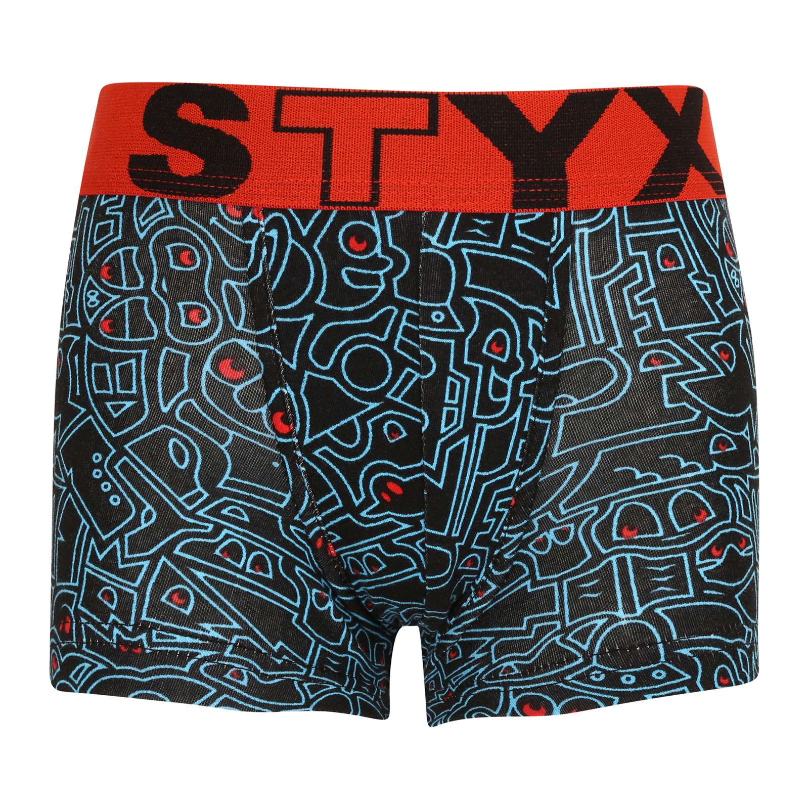 E-shop Dětské boxerky Styx art sportovní guma doodle