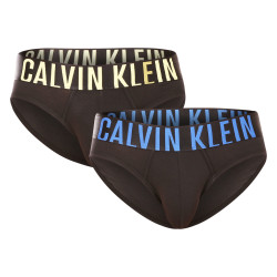 2PACK pánské slipy Calvin Klein černé (NB2601A-C2A)