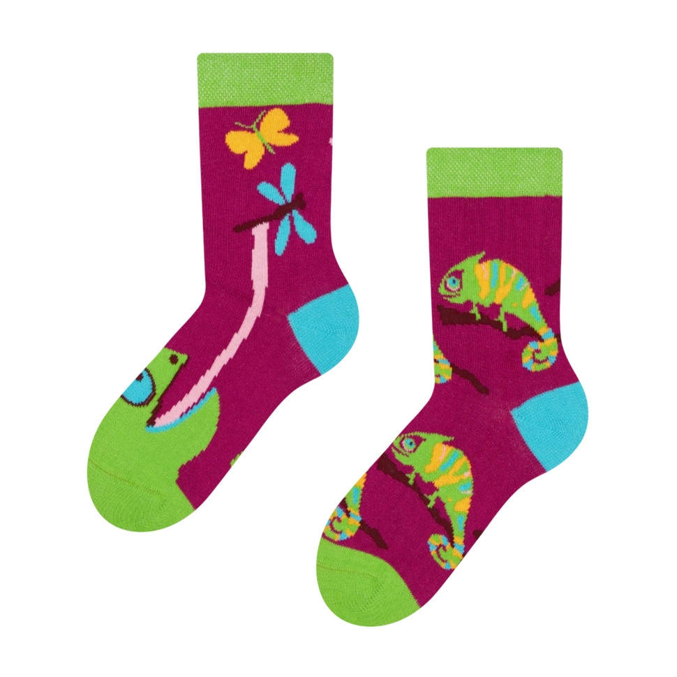 E-shop Veselé dětské ponožky Dedoles Chameleon