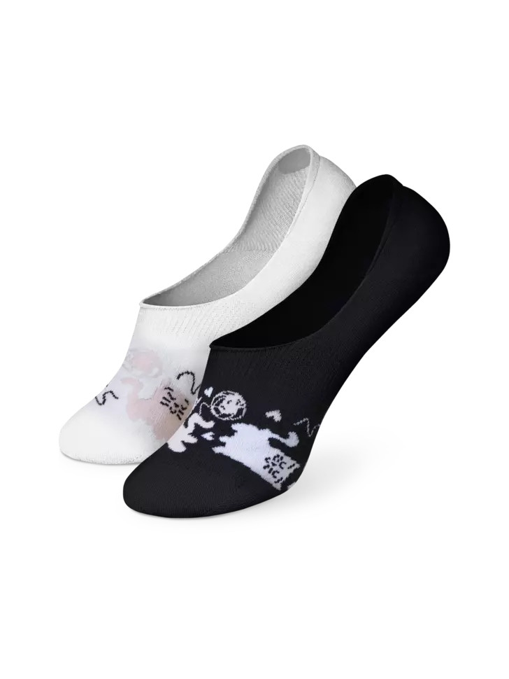 E-shop Veselé extra nízké ponožky Dedoles Ospalé kočky