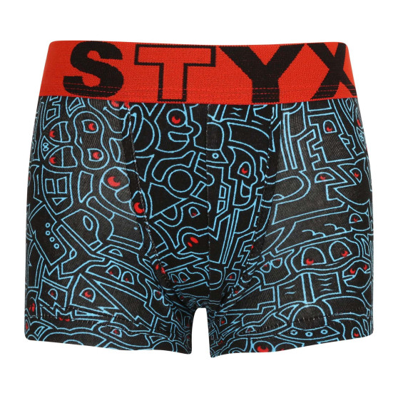 3PACK dětské boxerky Styx art sportovní guma vícebarevné (3GJ12612)