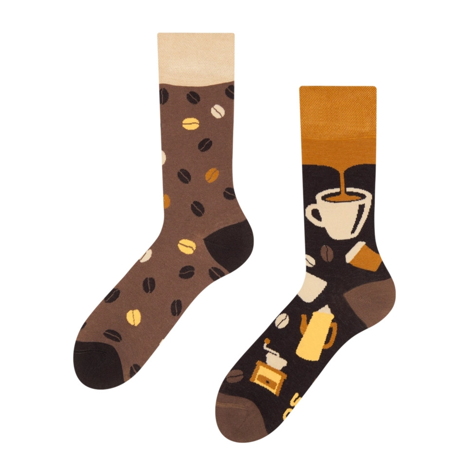 E-shop Veselé bambusové ponožky Dedoles Kávová zrna