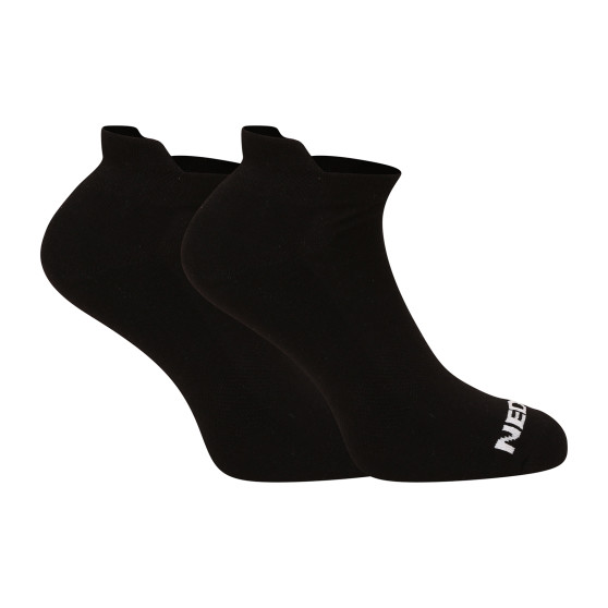 10PACK ponožky Nedeto nízké černé (10NDTPN001-brand)