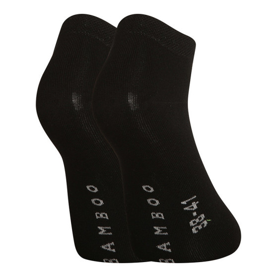 7PACK ponožky Gino bambusové černé (82005)