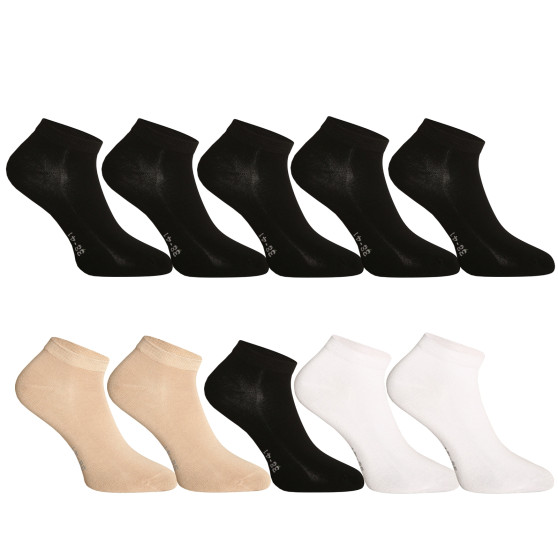 10PACK ponožky Gino bambusové vícebarevné (82005)