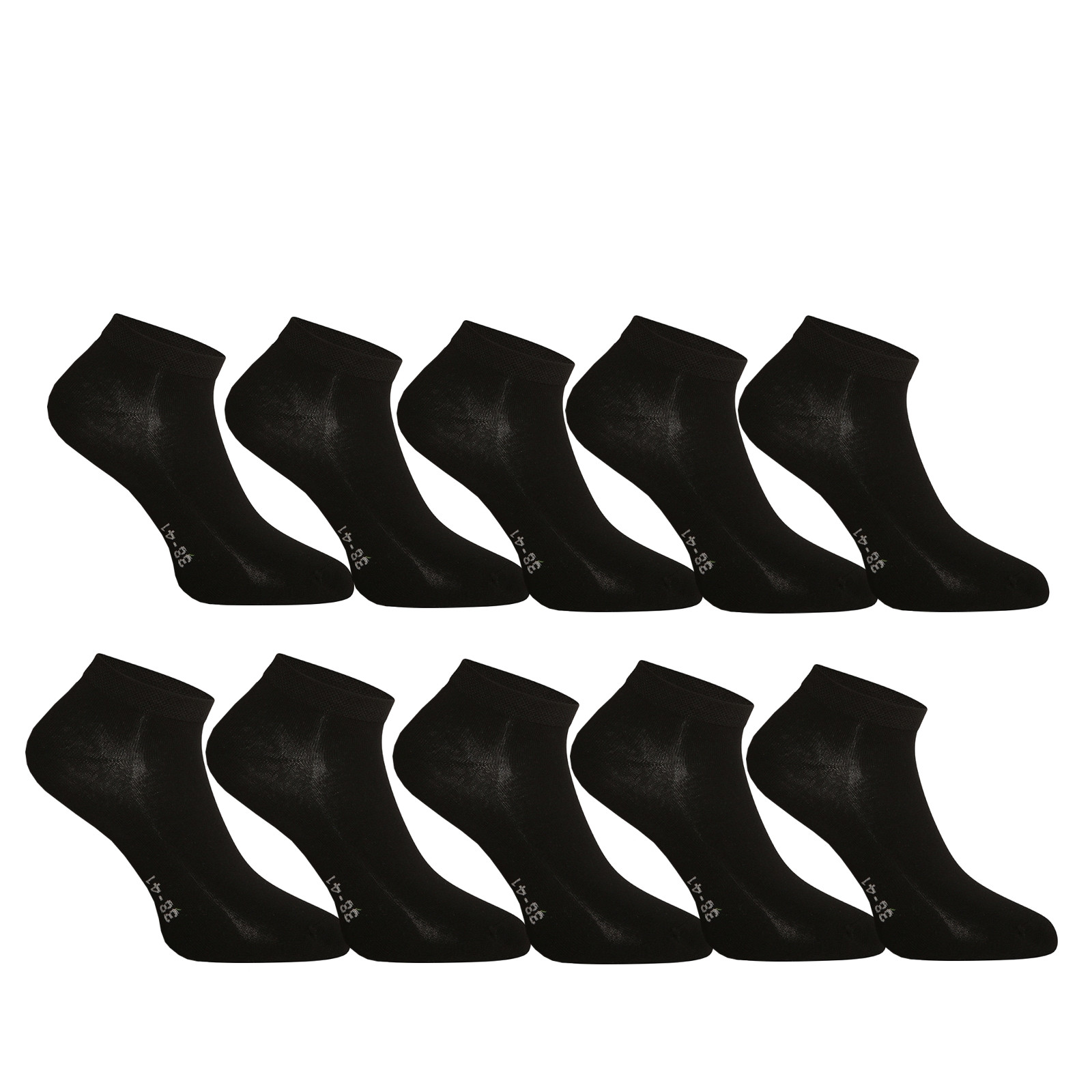 E-shop 10PACK ponožky Gino bambusové černé
