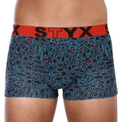 Pánské boxerky Styx art sportovní guma doodle (G1256)