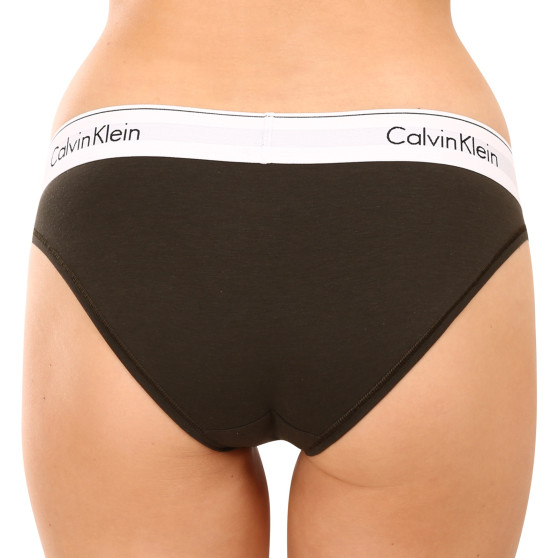Dámské kalhotky Calvin Klein tmavě zelené (F3787E-9MD)