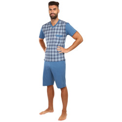 Pánské pyžamo Foltýn modré (FPK7)