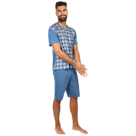 Pánské pyžamo Foltýn modré (FPK7)